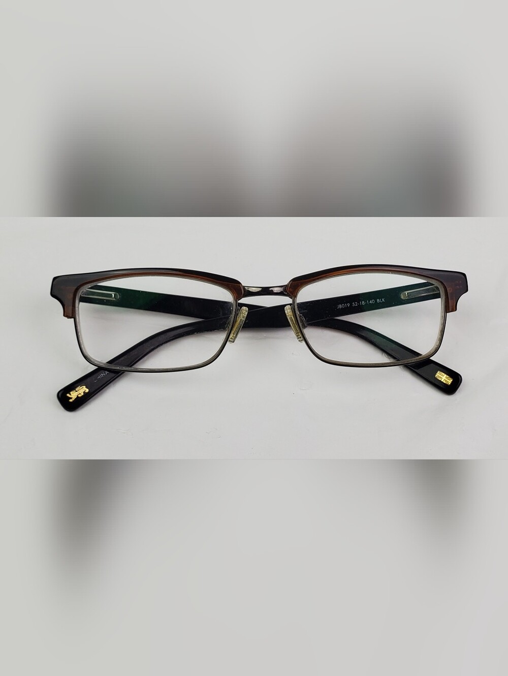 Jeff Banks Mens Brown Richmond Full Rim Eyeglasses - 52-18-140 - FRAMES ONLY